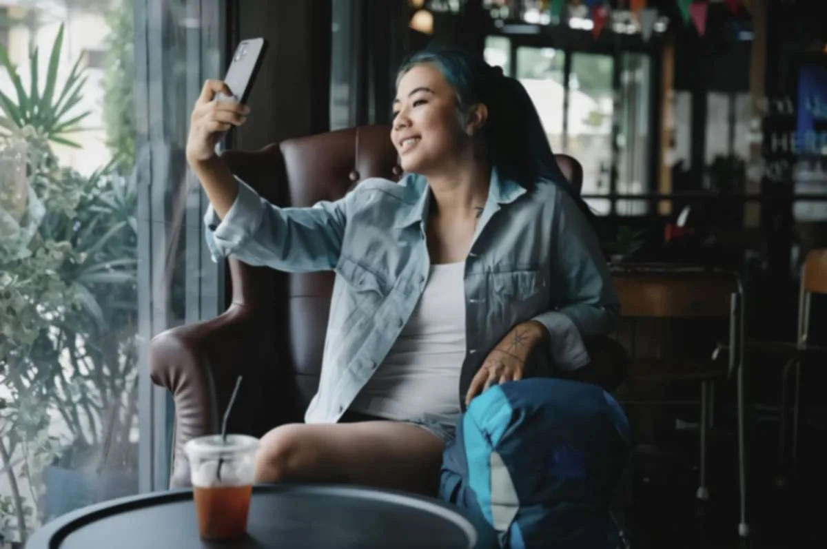 Straight off the phone — soft and flat